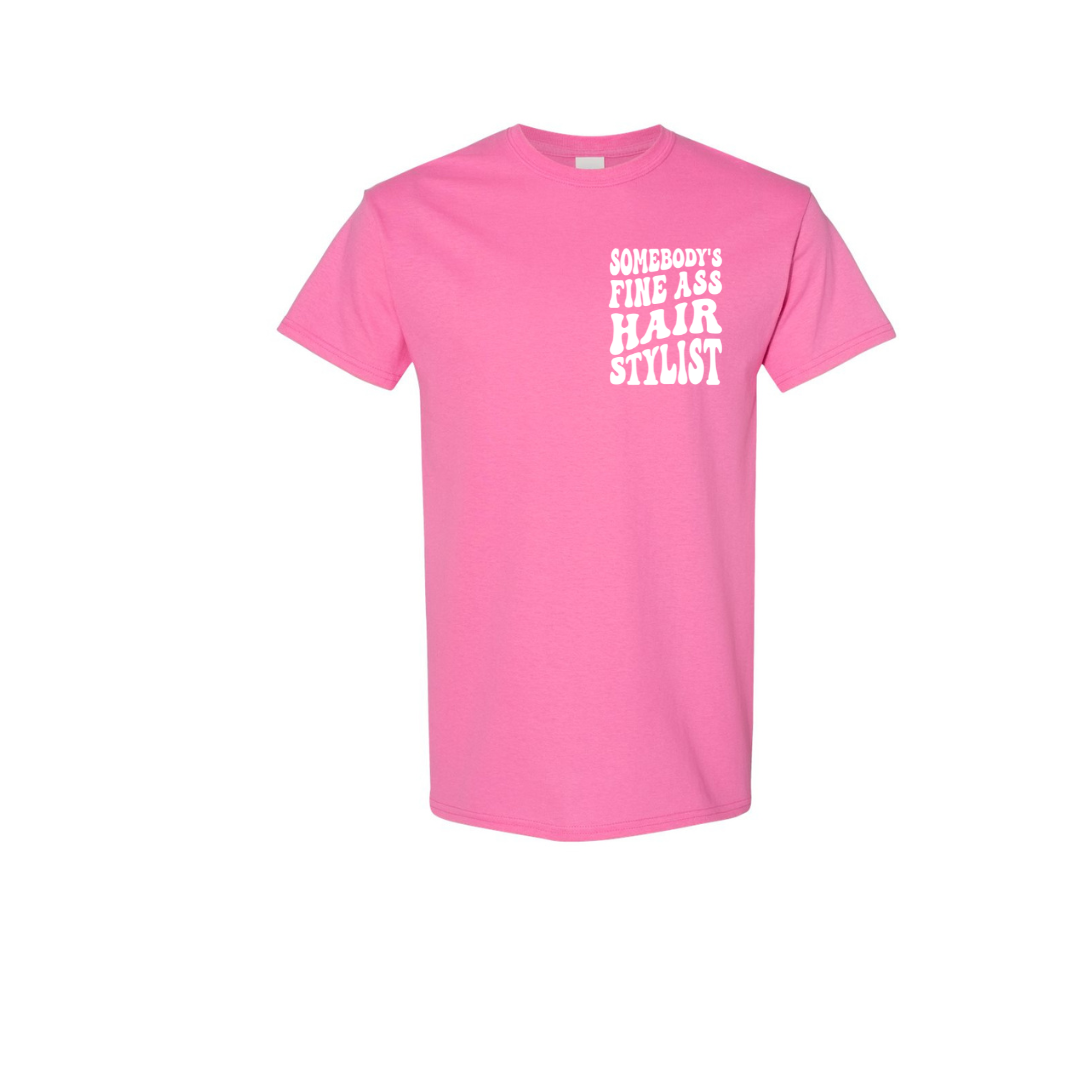 Pink Hair Stylist Tee